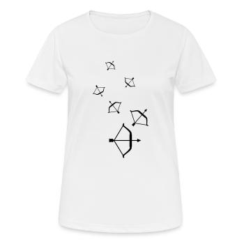 Arc et flèches - T-shirt respirant Femme - blanc - Devant - AI Model Female 172 dark (172cm)