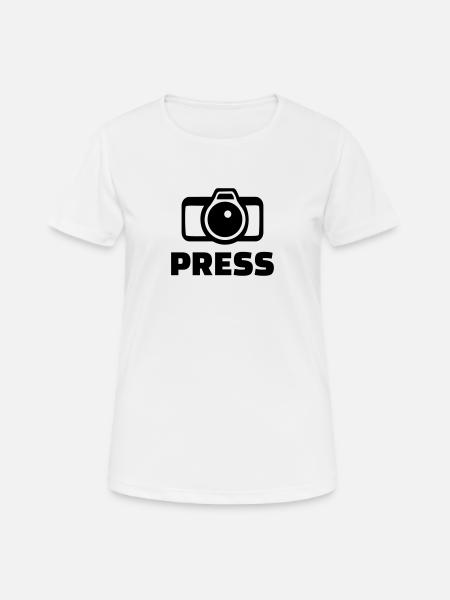 Press - T-shirt respirant Femme - blanc