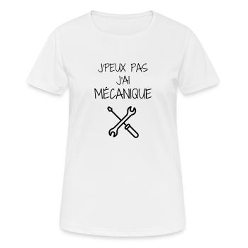 Mechanik / Mechaniker / Auto / Garage - Frauen T-Shirt atmungsaktiv - Weiß - Vorne - AI Model Female 172 dark (172cm)