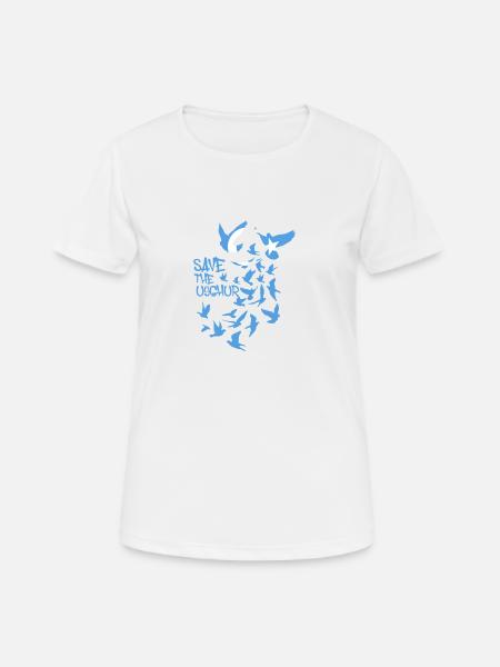 pigeons,birds,flocks of birds,free uyghur,uighurs - Women's Breathable T-Shirt - white