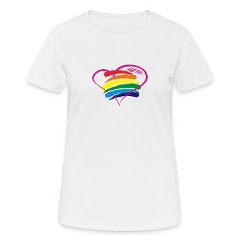 Pride - Frauen T-Shirt atmungsaktiv - Weiß - Vorne - AI Model Female 172 dark (172cm)