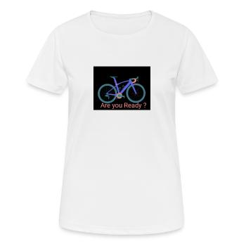 Racing bike image - Women's Breathable T-Shirt - white - Front - AI Model Female 172 dark (172cm)