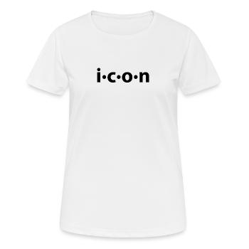 icône - T-shirt respirant Femme - blanc - Devant - AI Model Female 172 dark (172cm)