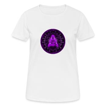 Buddha - Frauen T-Shirt atmungsaktiv - Weiß - Vorne - AI Model Female 172 dark (172cm)