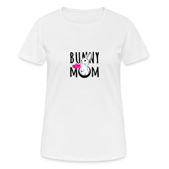 Bunny Mom Bunny Friends Bunnies Rabbit Shirt - Women's Breathable T-Shirt - white - Front - AI Model Female 172 dark (172cm)