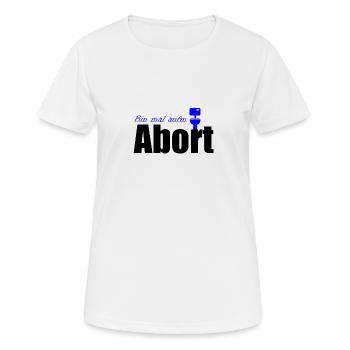 Abort Klo WC Dialecte Toilette Saxe - T-shirt respirant Femme - blanc - Devant - AI Model Female 172 dark (172cm)