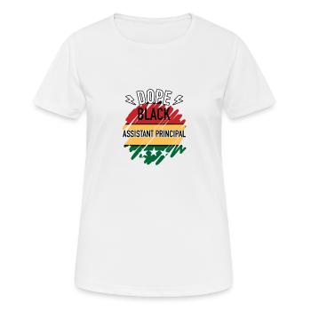 Directeur adjoint du Mois de l’histoire des Noirs Juneteenth - T-shirt respirant Femme - blanc - Devant - AI Model Female 172 dark (172cm)