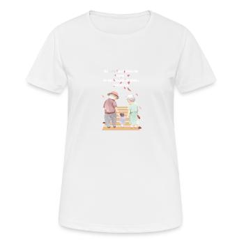 Grandparents Day T-Shirt - Frauen T-Shirt atmungsaktiv - Weiß - Vorne - AI Model Female 172 dark (172cm)