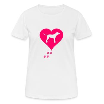 Labrador - T-shirt respirant Femme - blanc - Devant - AI Model Female 172 dark (172cm)