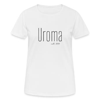 Uroma 2024 - Frauen T-Shirt atmungsaktiv - Weiß - Vorne - AI Model Female 172 dark (172cm)