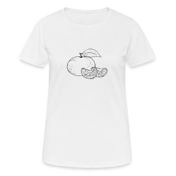 Day of the Tangerine - Women's Breathable T-Shirt - white - Front - AI Model Female 172 dark (172cm)