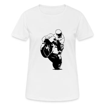 Moto-GP Racing - Women's Breathable T-Shirt - white - Front - AI Model Female 172 dark (172cm)