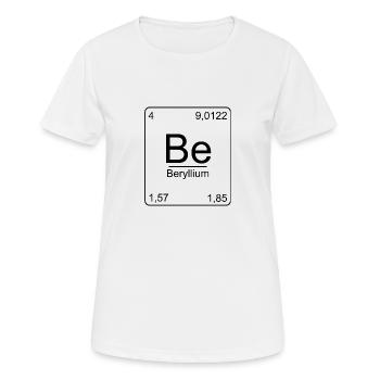 Beryllium, Periodic Table, Chemistry, Physics, Element - Women's Breathable T-Shirt - white - Front - AI Model Female 172 dark (172cm)