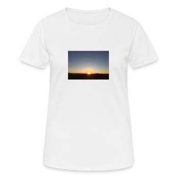 Lever du soleil - T-shirt respirant Femme - blanc - Devant - AI Model Female 172 dark (172cm)