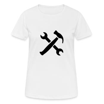 Tools - Women's Breathable T-Shirt - white - Front - AI Model Female 172 dark (172cm)