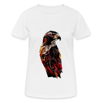 Falke - Frauen T-Shirt atmungsaktiv - Weiß - Vorne - AI Model Female 172 dark (172cm)