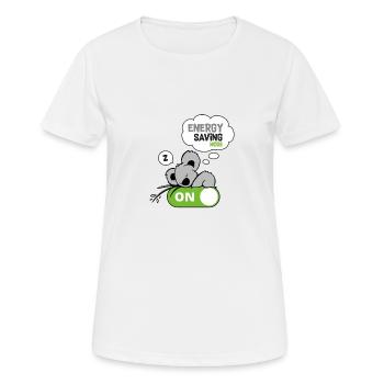 Schlafender Koala - Frauen T-Shirt atmungsaktiv - Weiß - Vorne - AI Model Female 172 dark (172cm)