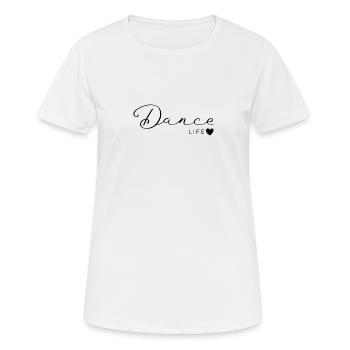 Dance Life - Women's Breathable T-Shirt - white - Front - AI Model Female 172 dark (172cm)