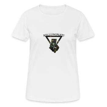 Killuminati Camouflage Jeans Look - Frauen T-Shirt atmungsaktiv - Weiß - Vorne - AI Model Female 172 dark (172cm)