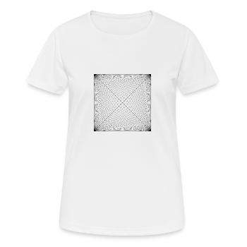 line design - Women's Breathable T-Shirt - white - Front - AI Model Female 172 dark (172cm)