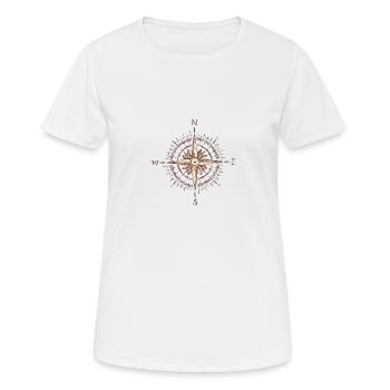 Compass - Women's Breathable T-Shirt - white - Front - AI Model Female 172 dark (172cm)