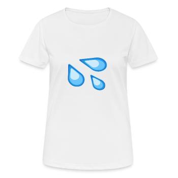 Water Splash - T-shirt respirant Femme - blanc - Devant - AI Model Female 172 dark (172cm)