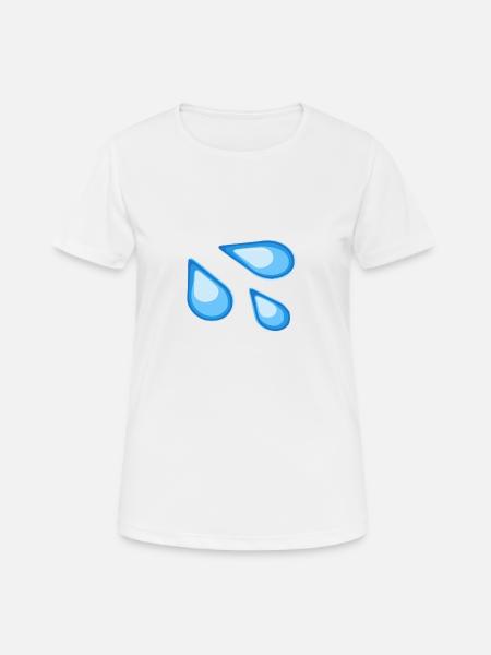 Water Splash - T-shirt respirant Femme - blanc