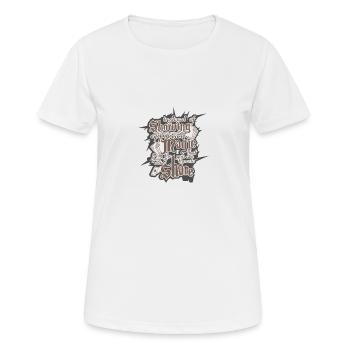 Cardist Cardistry Flourish Shuffle Kartentrick - Frauen T-Shirt atmungsaktiv - Weiß - Vorne - AI Model Female 172 dark (172cm)