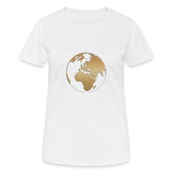 Globe - Women's Breathable T-Shirt - white - Front - AI Model Female 172 dark (172cm)
