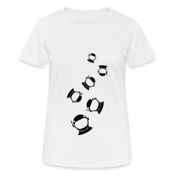 Astronaut icon icon - Women's Breathable T-Shirt - white - Front - AI Model Female 172 dark (172cm)