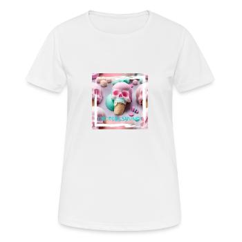 HOT GIRL SUMMER - Frauen T-Shirt atmungsaktiv - Weiß - Vorne - AI Model Female 172 dark (172cm)