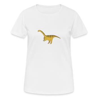 Dinosaurier Geschenk Urzeit Fossil Kawaii Comic - Frauen T-Shirt atmungsaktiv - Weiß - Vorne - AI Model Female 172 dark (172cm)