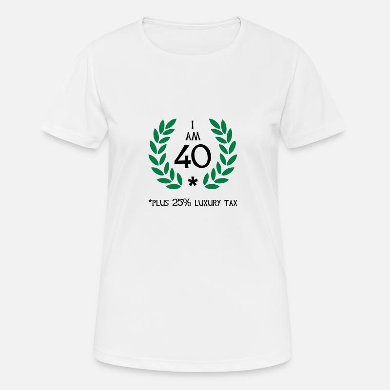 50 - 40 plus tax - Women's Breathable T-Shirt - white