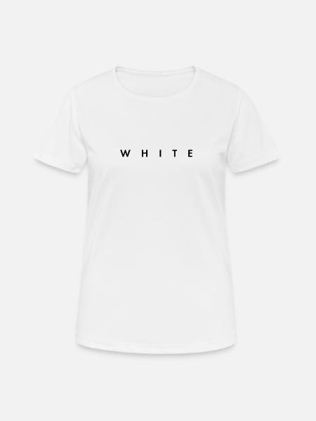 white - the color white - Women's Breathable T-Shirt - white