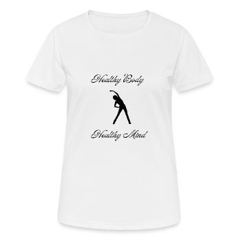 Healthy body - Women's Breathable T-Shirt - white - Front - AI Model Female 172 dark (172cm)