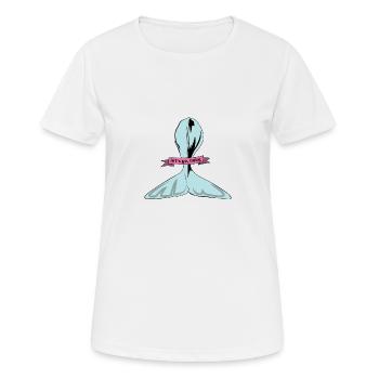 Allons, bébé | Mode animaux - T-shirt respirant Femme - blanc - Devant - AI Model Female 172 dark (172cm)