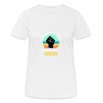 Antirassismus Antirassist Toleranz Gleichberechtig - Frauen T-Shirt atmungsaktiv - Weiß - Vorne - AI Model Female 172 dark (172cm)