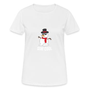 Reste cool - T-shirt respirant Femme - blanc - Devant - AI Model Female 172 dark (172cm)