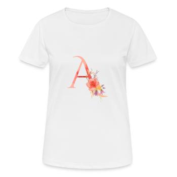 Letter a - Women's Breathable T-Shirt - white - Front - AI Model Female 172 dark (172cm)