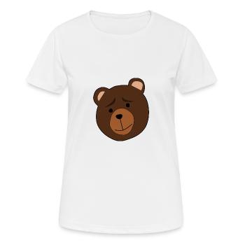 Teddybär - Frauen T-Shirt atmungsaktiv - Weiß - Vorne - AI Model Female 172 dark (172cm)