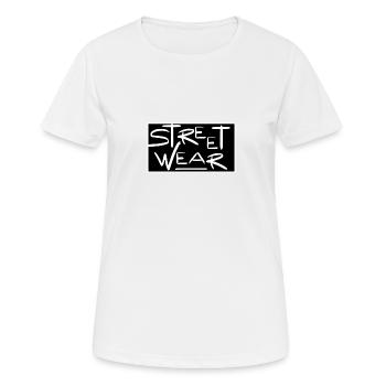STREET WEAR 3 - Frauen T-Shirt atmungsaktiv - Weiß - Vorne - AI Model Female 172 dark (172cm)