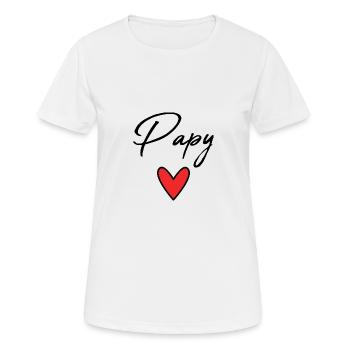 GRANDPA. FATHER'S DAY. HAPPY GRANDPA'S DAY. I LOVE YOU. - Women's Breathable T-Shirt - white - Front - AI Model Female 172 dark (172cm)