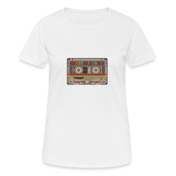 1971 - Frauen T-Shirt atmungsaktiv - Weiß - Vorne - AI Model Female 172 dark (172cm)