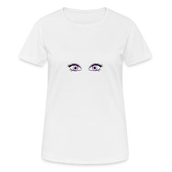 œil - T-shirt respirant Femme - blanc - Devant - AI Model Female 172 dark (172cm)