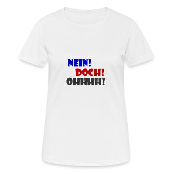 Mais non, Mais louis de Funes - T-shirt respirant Femme - blanc - Devant - AI Model Female 172 dark (172cm)