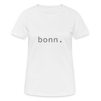 bonn. - Frauen T-Shirt atmungsaktiv - Weiß - Vorne - AI Model Female 172 dark (172cm)