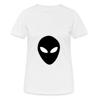 Aliens Alien Head - Women's Breathable T-Shirt - white - Front - AI Model Female 172 dark (172cm)