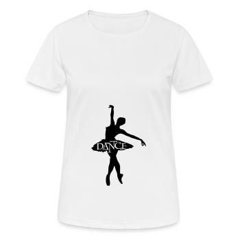 danse - T-shirt respirant Femme - blanc - Devant - AI Model Female 172 dark (172cm)
