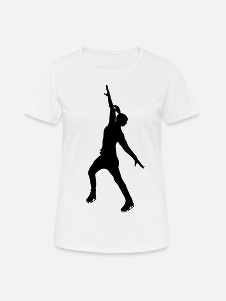 Eiskunst in schwarzer Stille - Frauen T-Shirt atmungsaktiv - Weiß