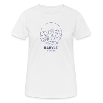 Kabyle Beauty - T-shirt respirant Femme - blanc - Devant - AI Model Female 172 dark (172cm)